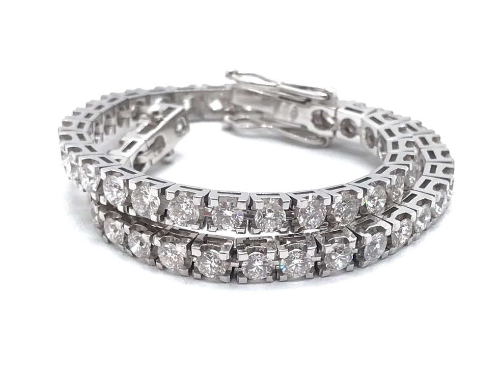 Bracelet - 18 carats Or blanc -  4.30ct. tw. Diamant  (Naturelle) #1.1