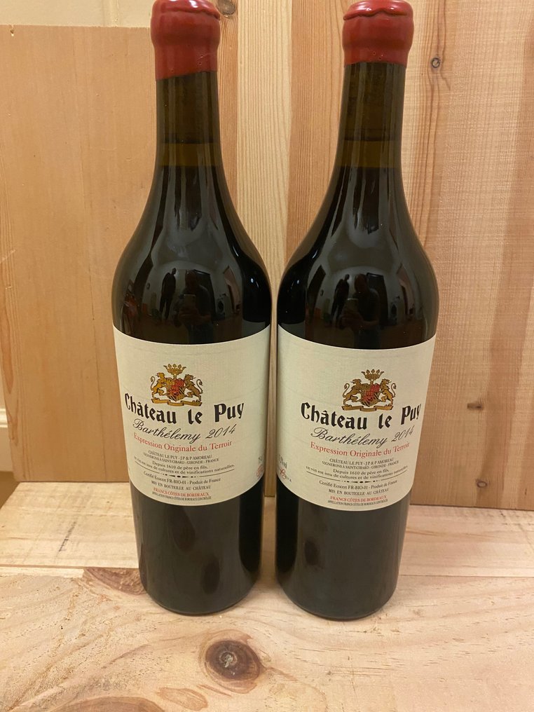 2014 Chateau le Puy, Barthélemy - Bordeaux - 2 Flasker (0,75 L) #1.1