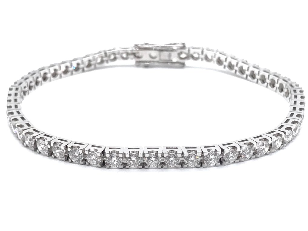 Bracelet - 18 carats Or blanc -  4.30ct. tw. Diamant  (Naturelle) #2.1