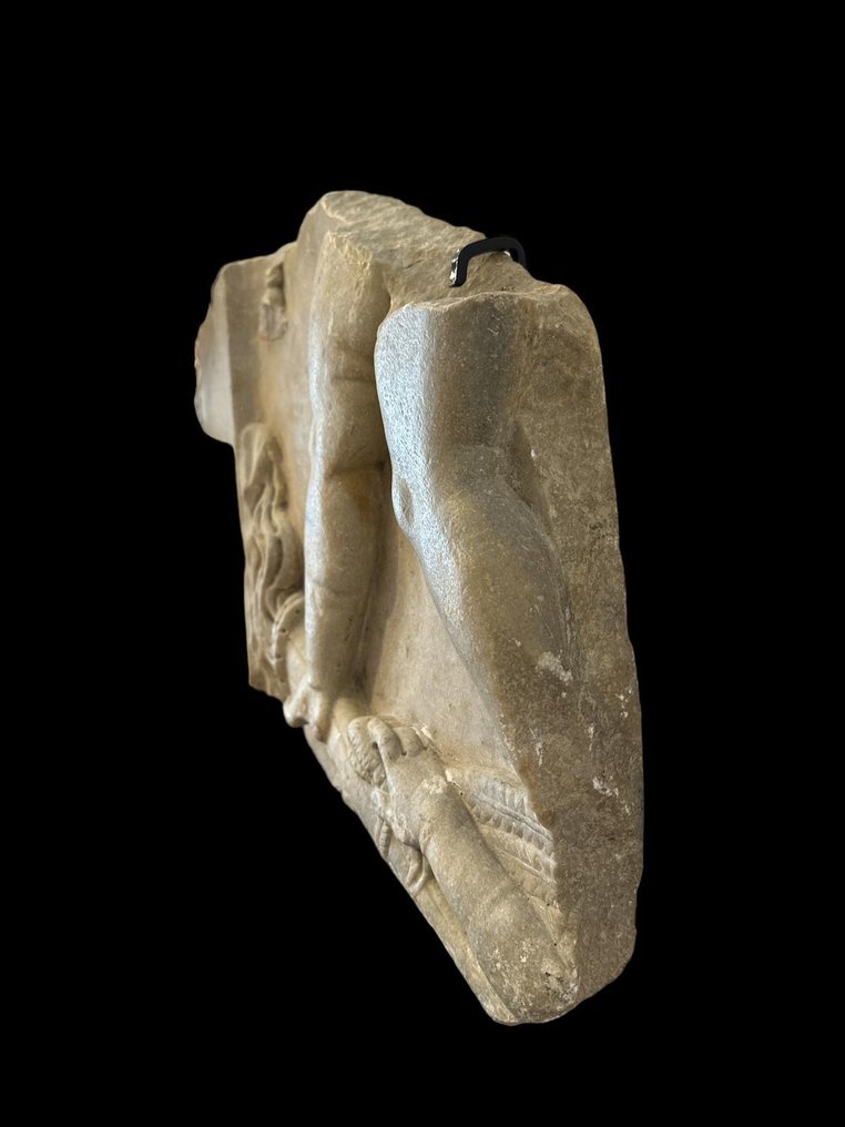 古羅馬 大理石 石棺浮雕——浮雕石棺。公元2世纪的罗马 - 40.5 cm #1.0