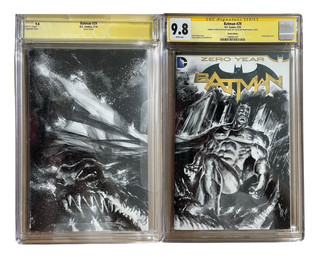 Batman #29 - Signed & Sketched on Front and Back Cover by Alan Quah - 1 Graded comic - CGC 9.8 #1.1