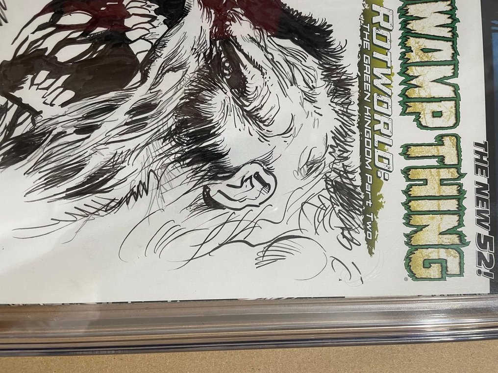 Swamp Thing #14 - Signed & Sketched by Neal Adams - 1 Graded comic - 2013/2018 - CGC 9.8 #3.2