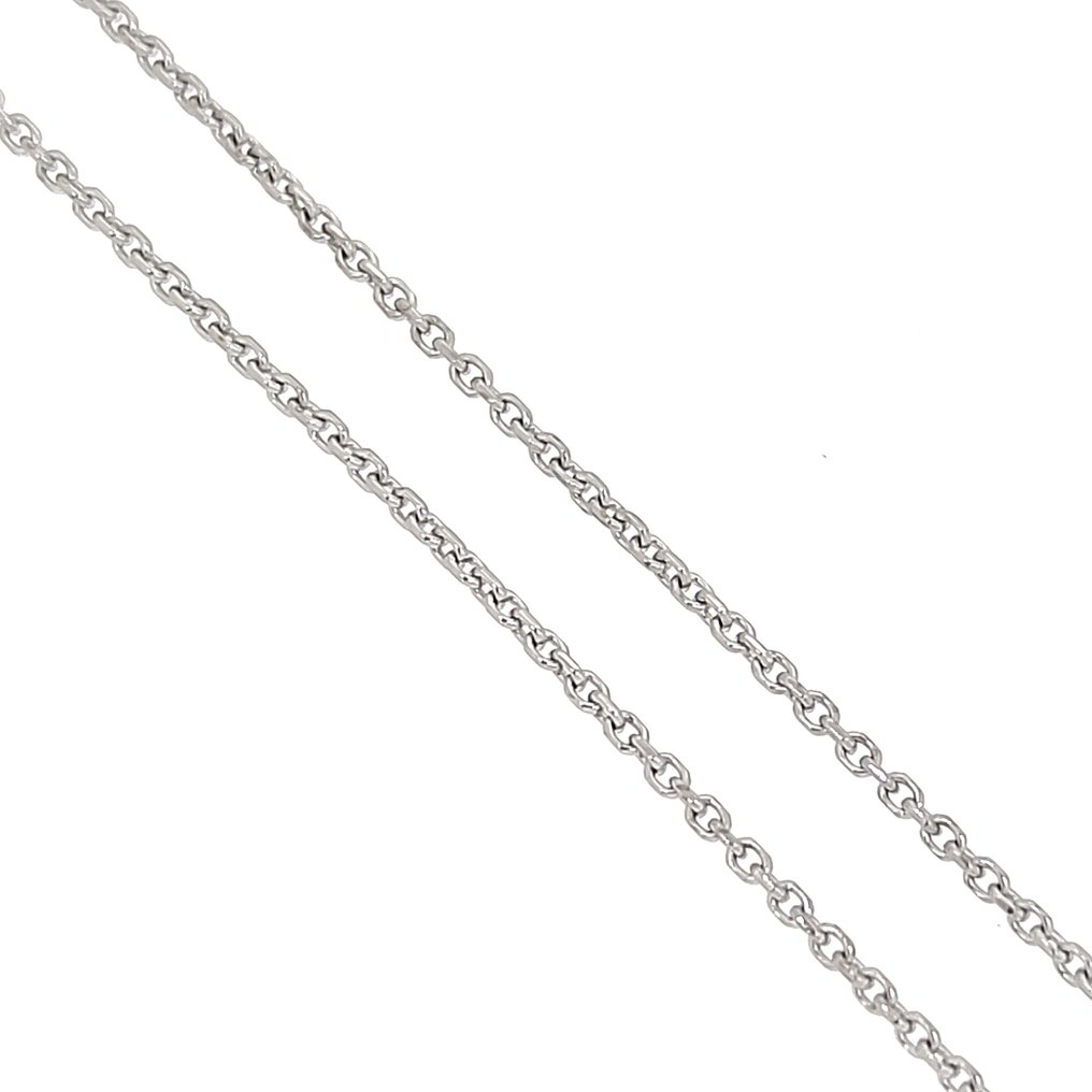 Halskette mit Anhänger - 18 kt Weißgold -  0.43ct. tw. Diamant #2.1