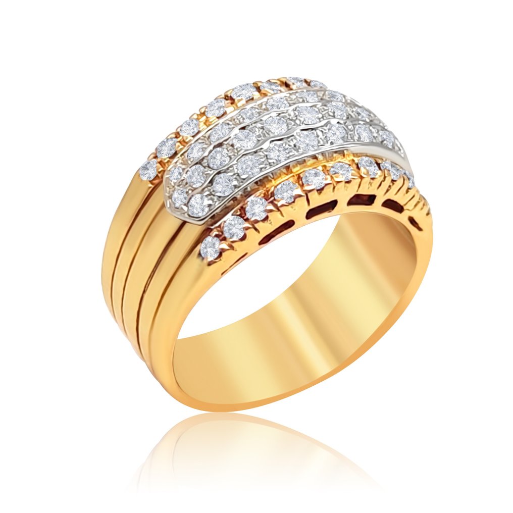 Inel Aur alb -  1.11ct. tw. Diamant #1.1