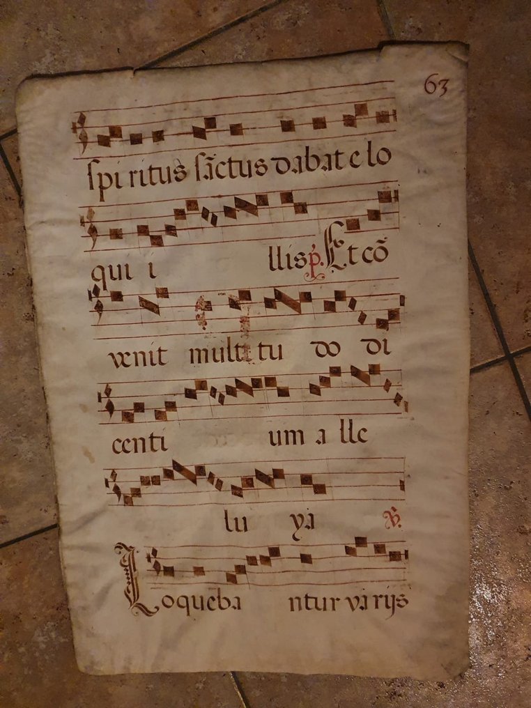 Anon - Manoscritto Medievale Liturgico - 1400 #1.2