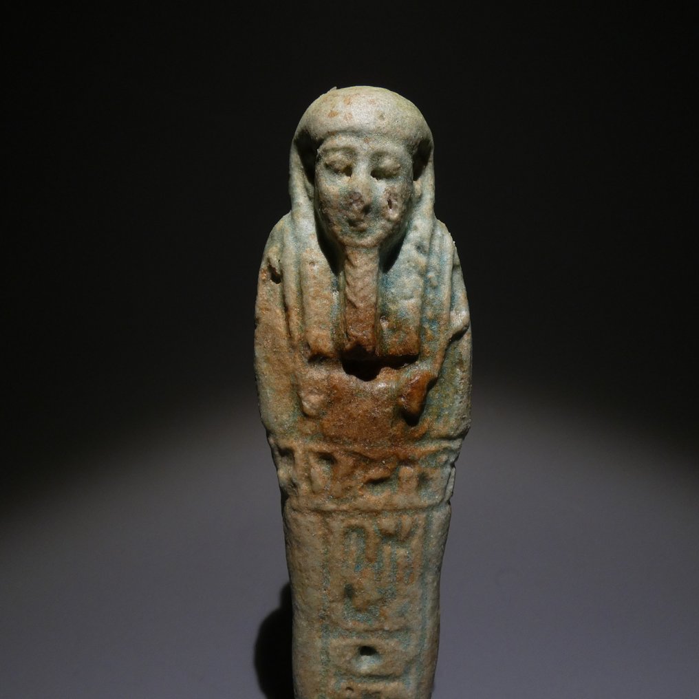Antigo Egito, Pré-dinástico Shabti. 11,5 cm H. Período Tardio, 664 - 332 AC Figura - 11.5 cm #1.2