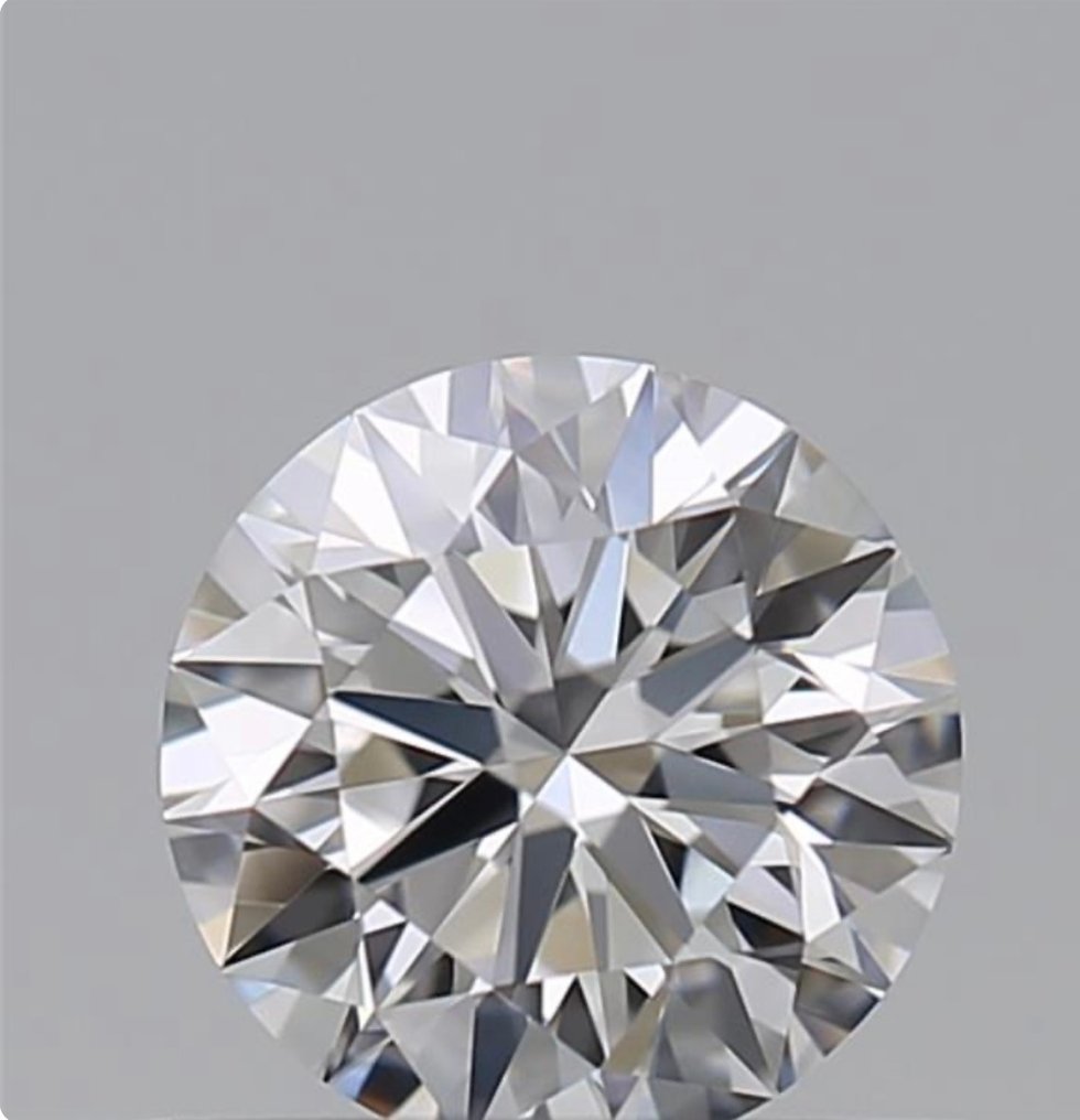 1 pcs Diamant  (Naturlig)  - 0.51 ct - Rund - D (fargeløs) - VVS1 - Gemologisk institutt i Amerika (GIA) - Eks Eks Eks #1.1