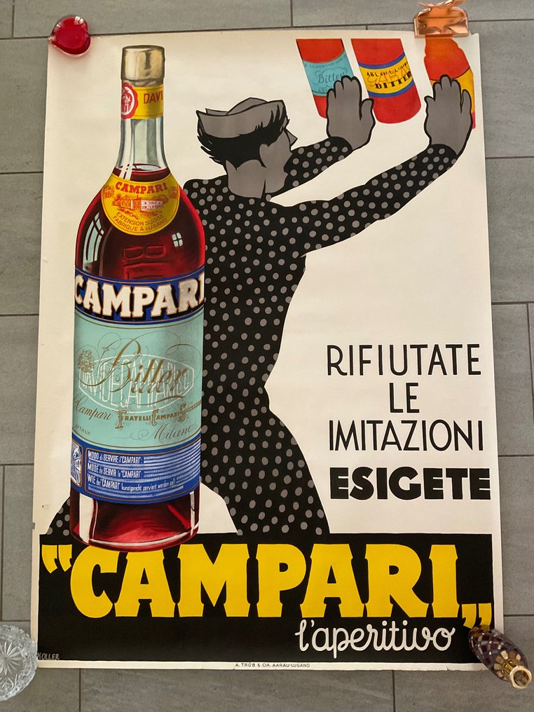 Koller - Campari - Rifiutate le imitazioni. Esigete  "Campari" L'Aperitivo. - 1950s #1.1
