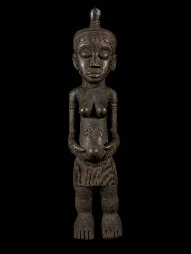 Mutter Statue - Veistos - Bena Lulua - Kongo #1.2