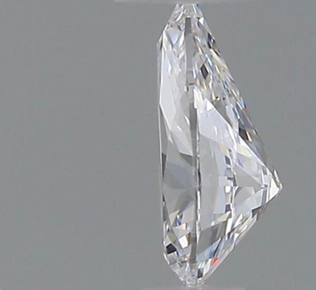 1 pcs Diamant  (Natural)  - 0.30 ct - Pară - D (fără culoare) - VVS2 - GIA (Institutul gemologic din SUA) #1.2
