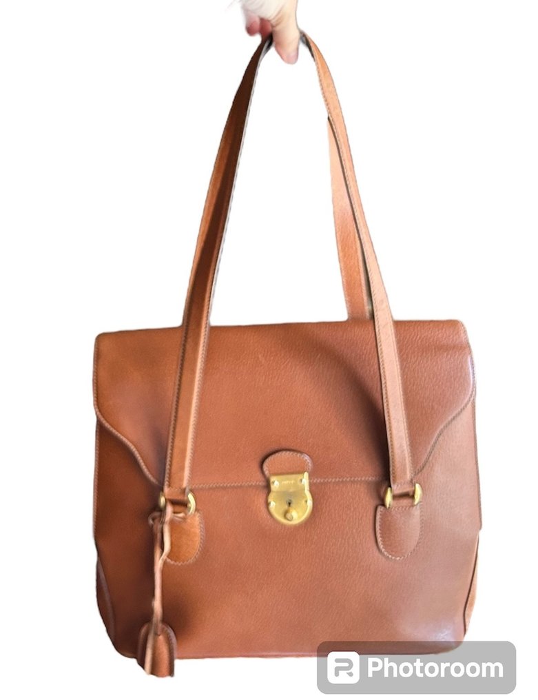Gucci - leather push lock satchel - 挂肩式皮包 #2.1