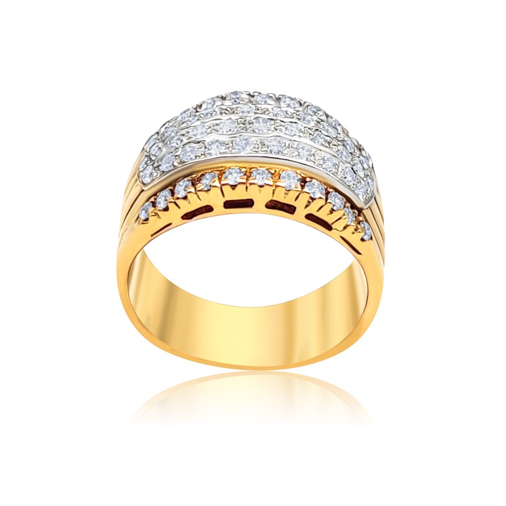 Inel Aur alb -  1.11ct. tw. Diamant #1.2