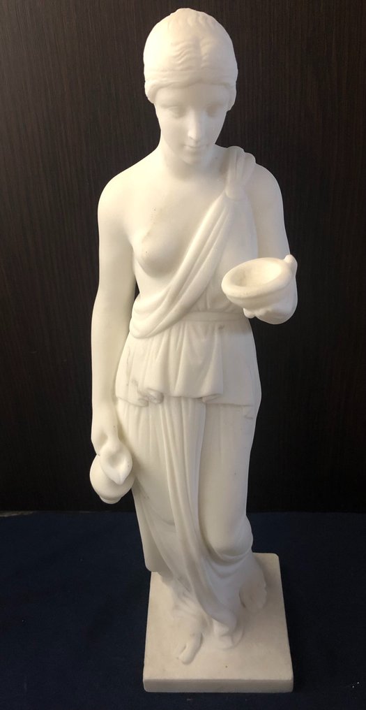Statua, Bagnante - Venere - Scolpito a mano - 42 cm - Alabastro #1.1
