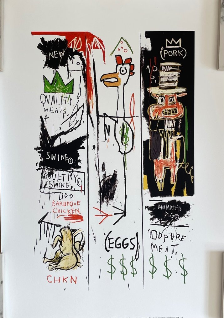 Jean-Michel Basquiat - (after), Quality Meats for the Public, (1982) #1.1