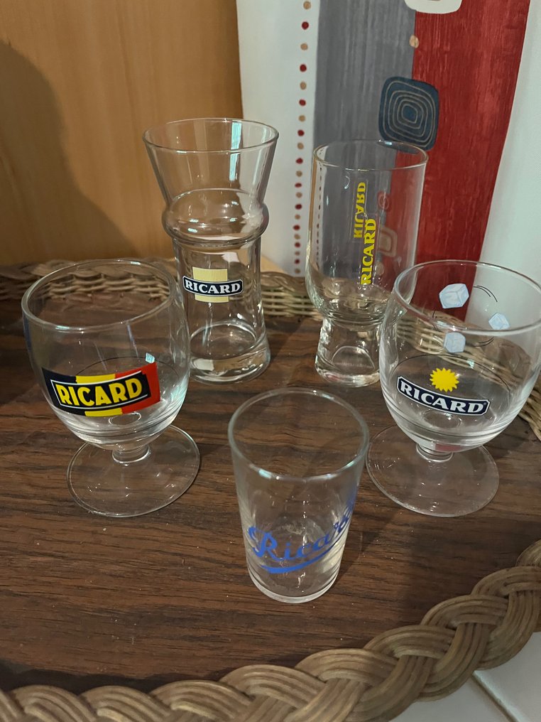 品牌商品系列 - 玻璃杯、2016 年收藏瓶和玻璃水瓶 - RICARD #3.1