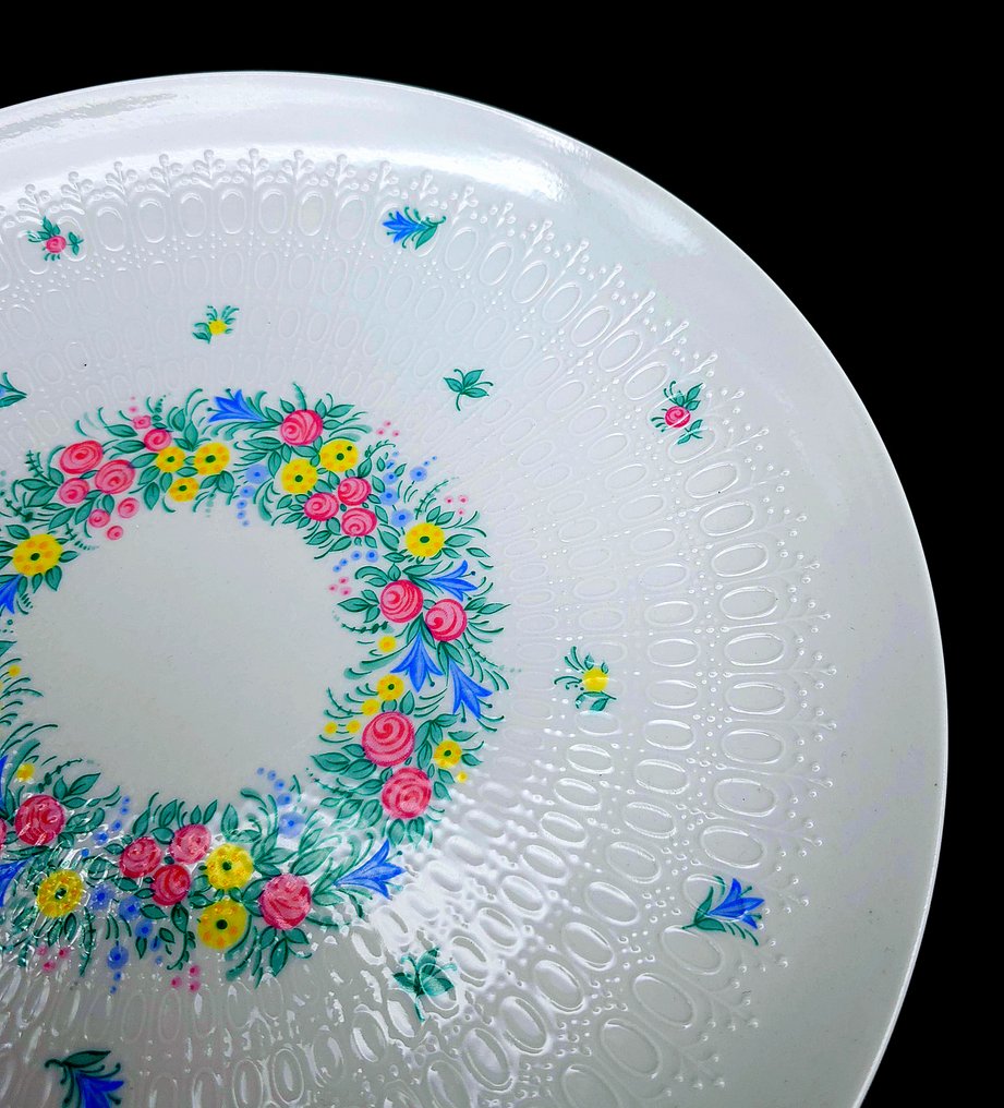 Rosenthal - Table service (7) - Garland (multicolor, romance) - Bone china - flat appetizer plates #3.3