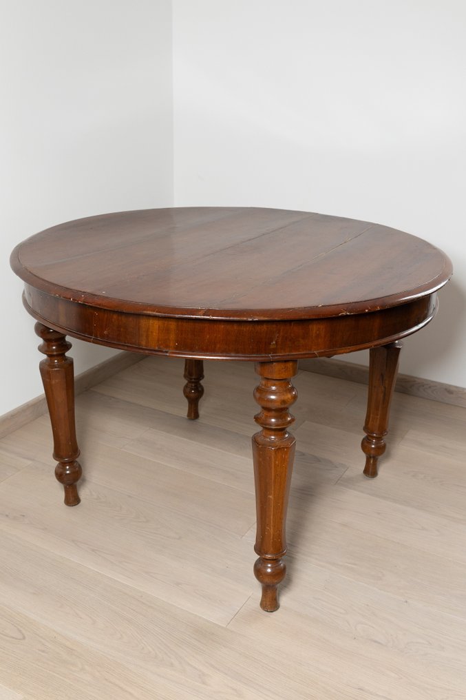 Table - Walnut - Round walnut dining table #1.1