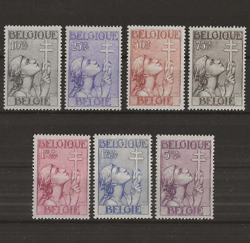 België 1933 - Kruis van Lotharingen - OBP/COB 377/83 #1.1