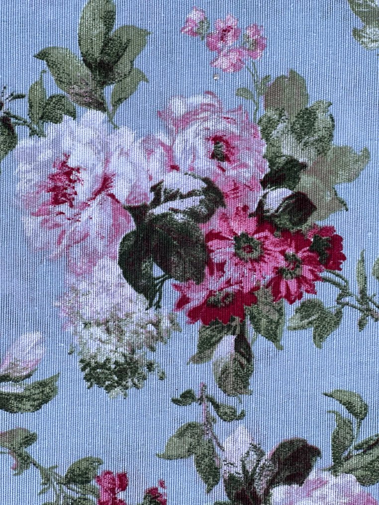 Large piece of romantic flower printed fabric for wall decoration or clothing, - Textile  - 300 cm - 280 cm #2.1