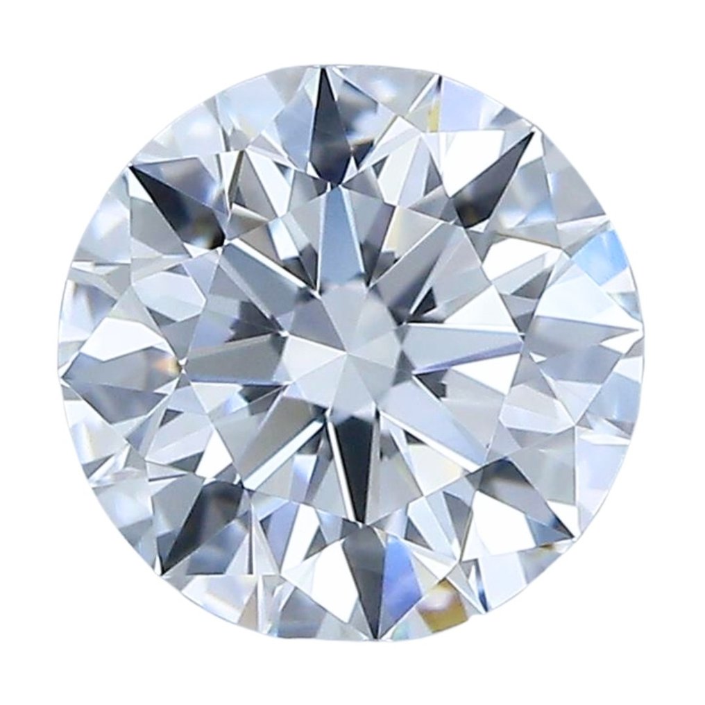 1 pcs Diamant  (Naturlig)  - 1.09 ct - Rund - D (fargeløs) - IF - Gemologisk institutt i Amerika (GIA) - ideell slipt diamant #1.1