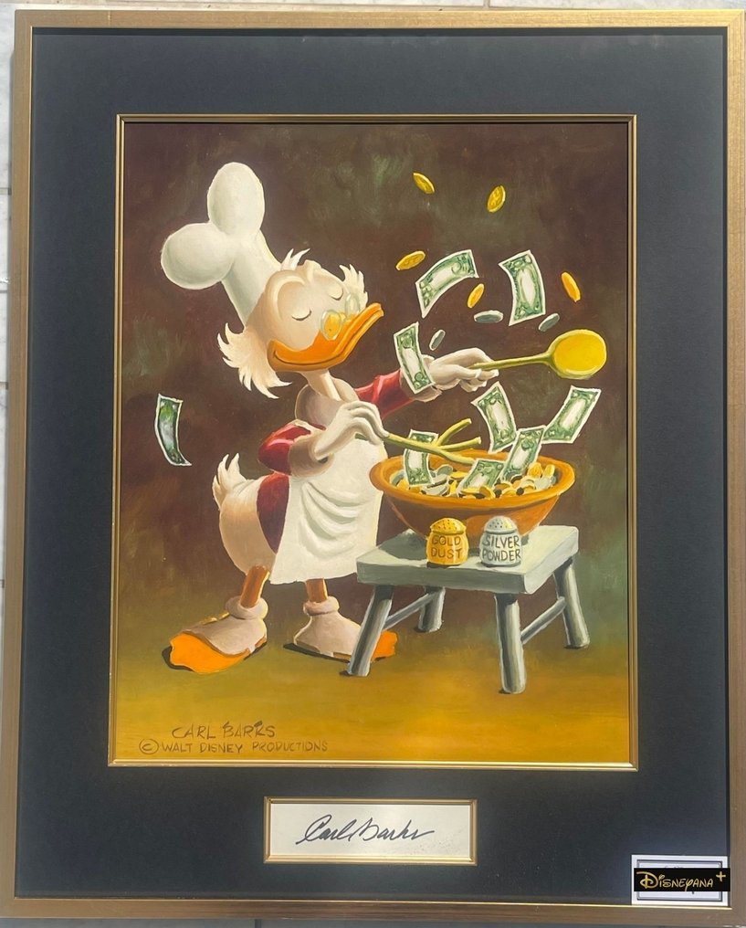 Carl Barks - Banker's Salad - exclusive Disney fine art giclée w. large original signature insert #1.1