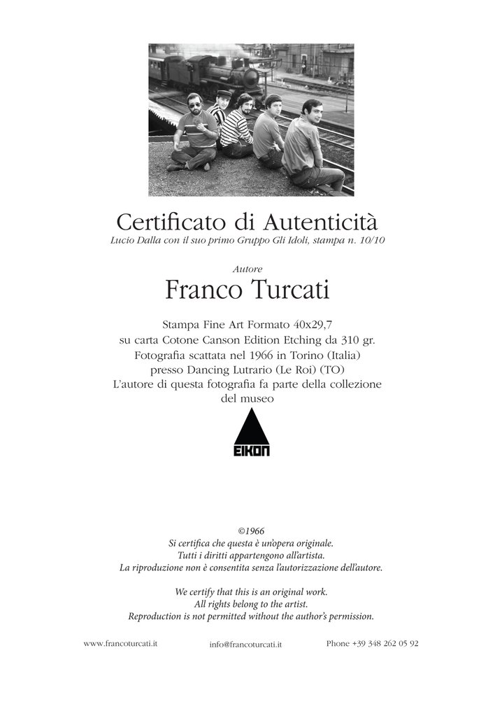 Franco Turcati (1940) - Lucio Dalla e gli Idoli 1966 #2.1
