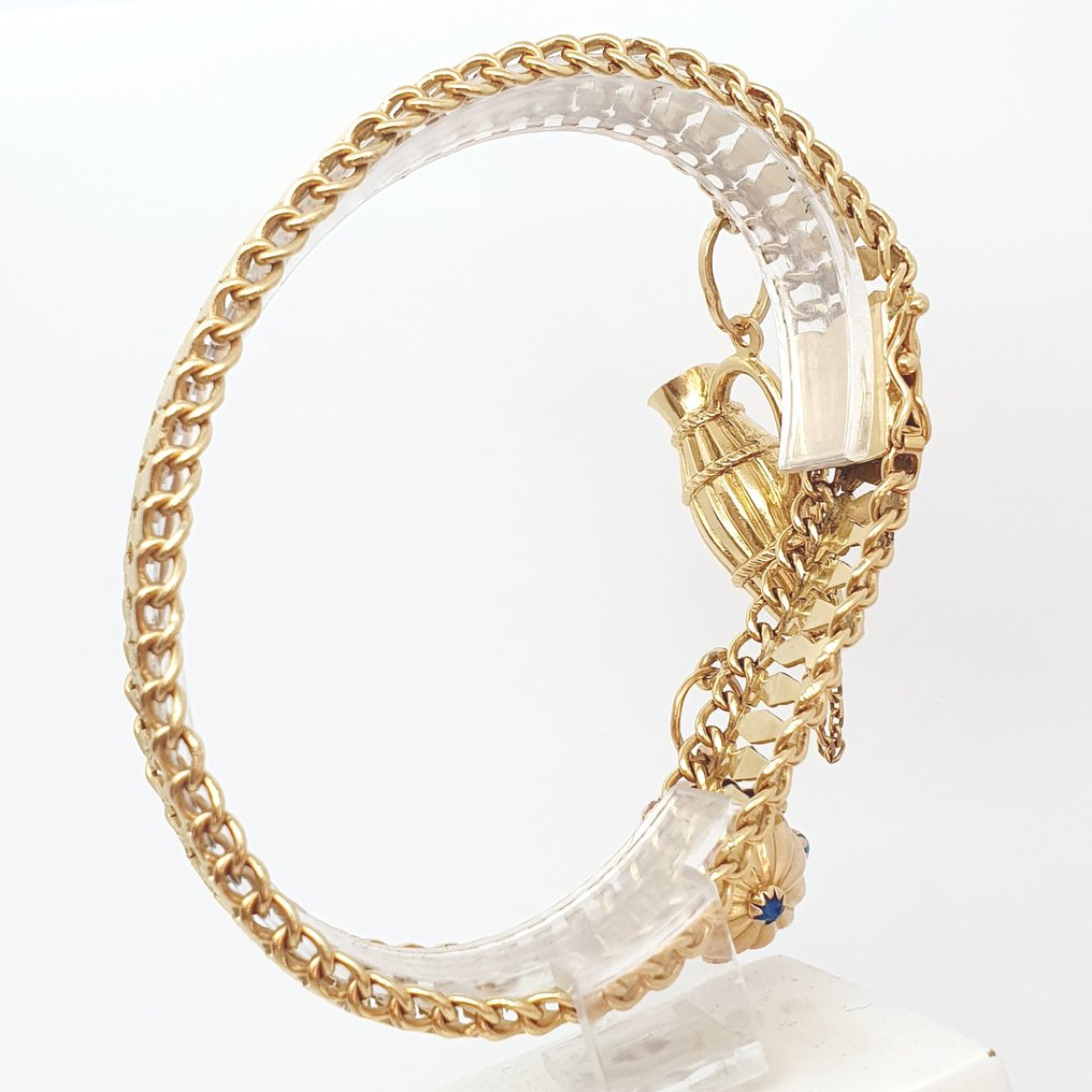 手镯 - 18K包金 黄金 混合宝石 #2.1