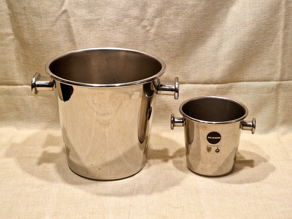 Alessi - Ice bucket (2) -  2 Champagne and Ice Buckets - Steel  #1.1