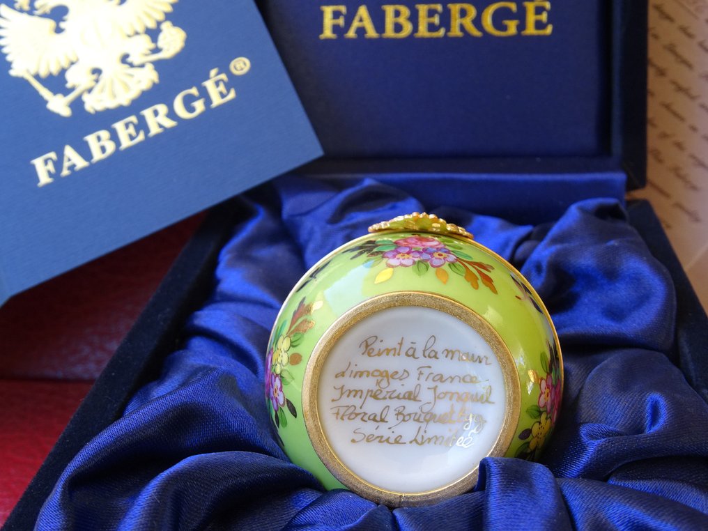 Statuetta - House of Faberge - Imperial Egg  - Surprise Egg - Boxed -Certificate of Authenticity - Finitura oro #2.2