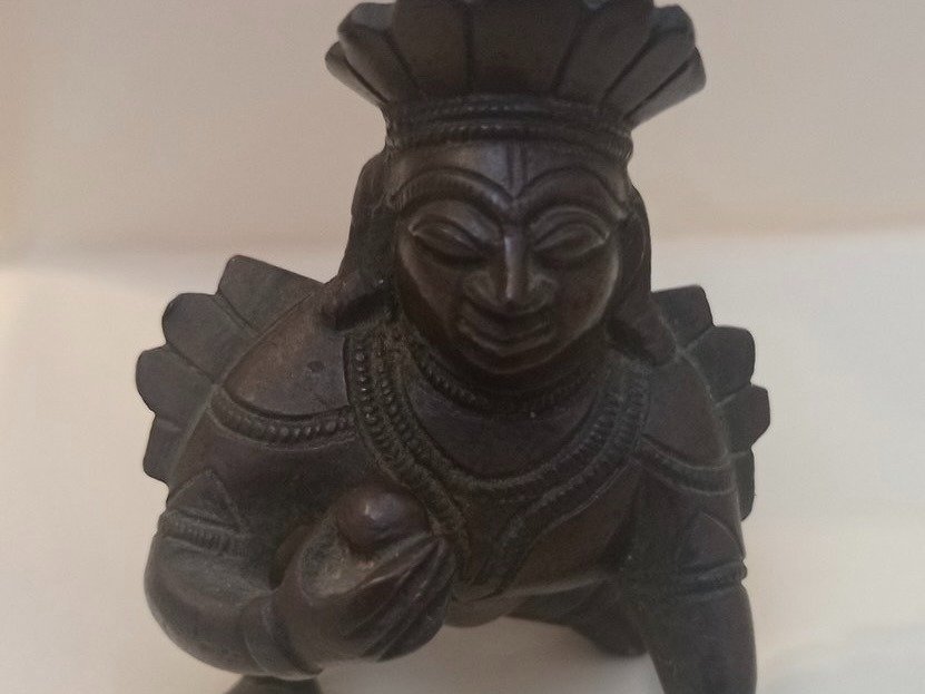 Krishna-Kind - Bronze - Indien - Ende des 19. – Anfang des 20. Jahrhunderts #1.1
