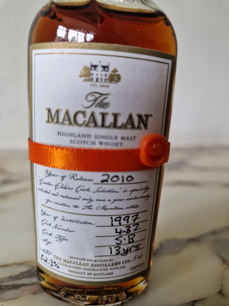 Macallan 1997 - Easter Elchies - Cask no. 432 - Original bottling  - b. 2010  - 5 cl #1.2