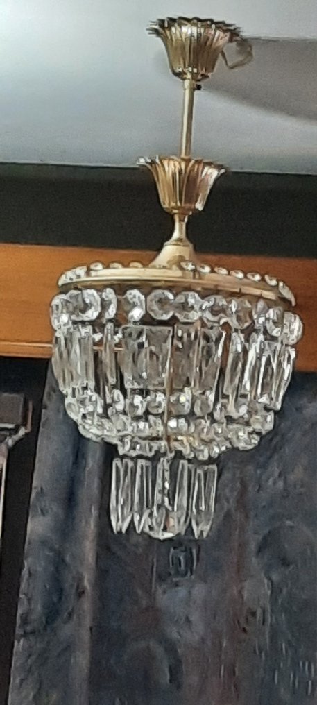 枝形吊灯 - 有两个灯 - 水晶, 镀金, 黄铜 #1.2