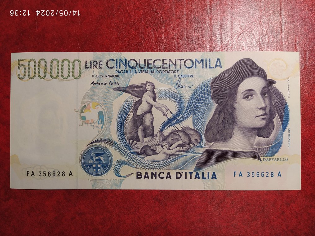 意大利. - 500.000 Lire 1997 "Raffaello" - Gigante BI 86A; Pick 118 #1.1