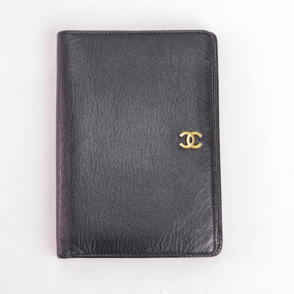 Chanel - Vintage Black Bifold Wallet - Portefeuille #1.1