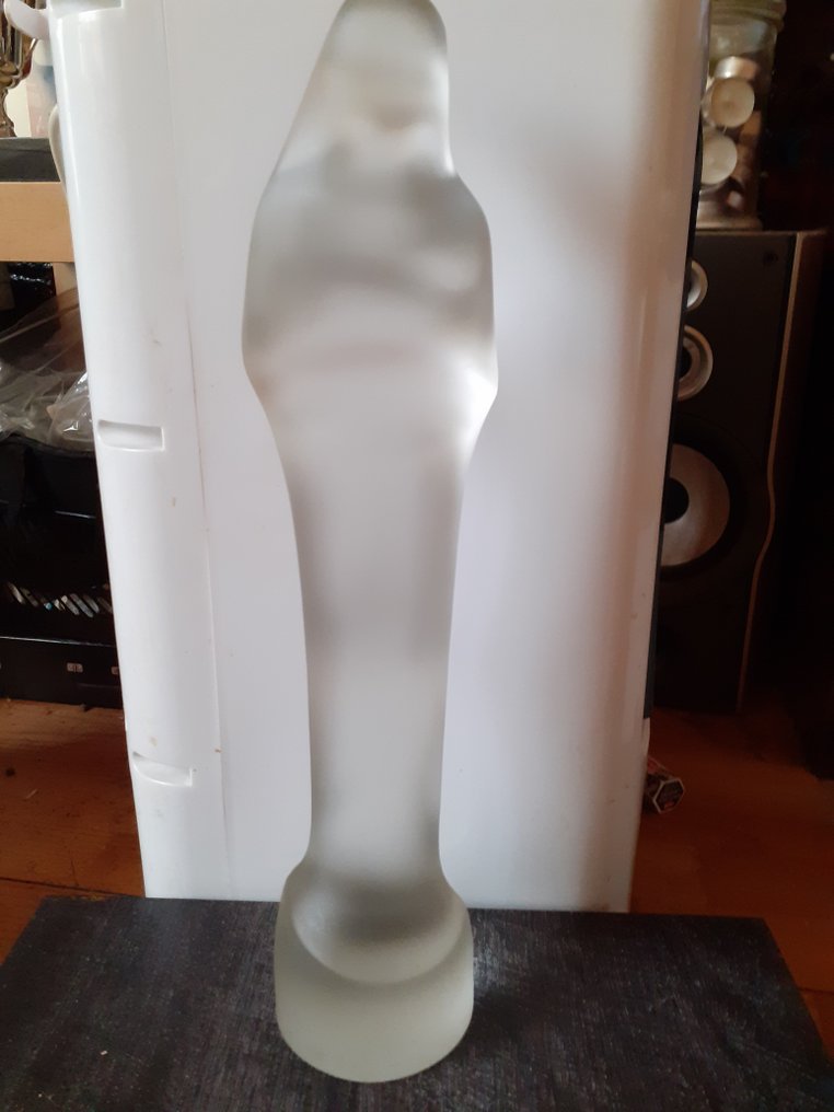 Glasfabriek Leerdam - Stef Uiterwaal - Figura - Madonna met kind - 36 cm - Üveg #1.2