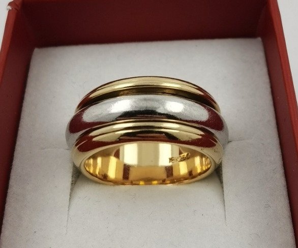 Gyűrű - 18 kt. Fehér arany, Sárga arany #1.1