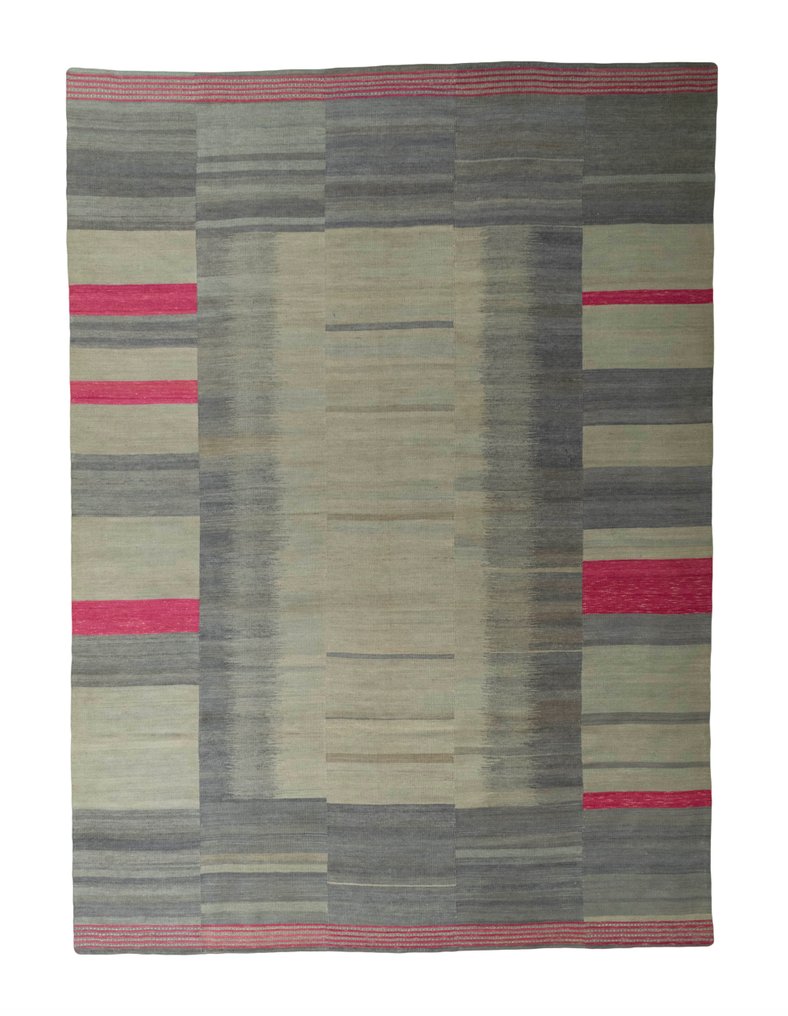 设计师 Kilim - 新 - 凯利姆平织地毯 - 378 cm - 274 cm #1.1