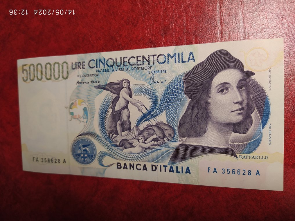 Itália. - 500.000 Lire 1997 "Raffaello" - Gigante BI 86A; Pick 118 #3.1