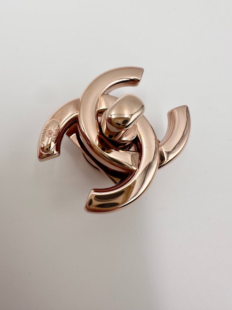 Chanel - Fibbia turnlock CC oro rosa - Set di accessori moda #1.0