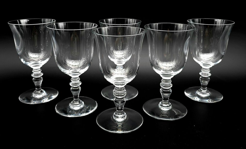 Baccarat - Conjunto de copos de bebidas diversas (6) - PROVENÇA - Cristal - taças de vinho branco #1.1