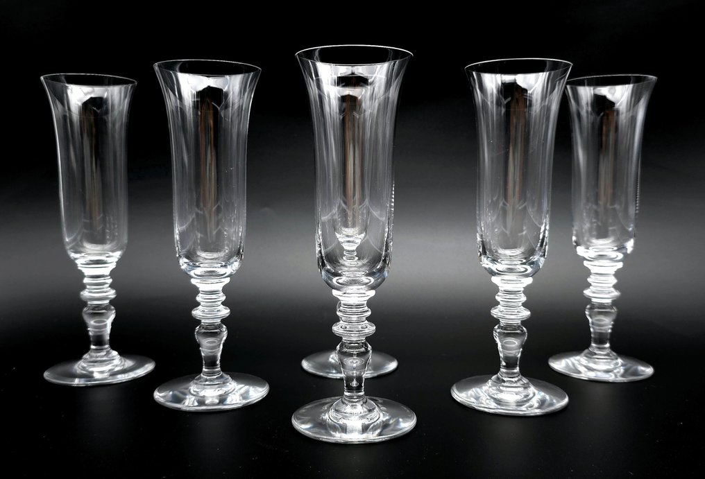 Baccarat - Drinking service (6) - PROVENCE - Crystal - flute glasses #1.1