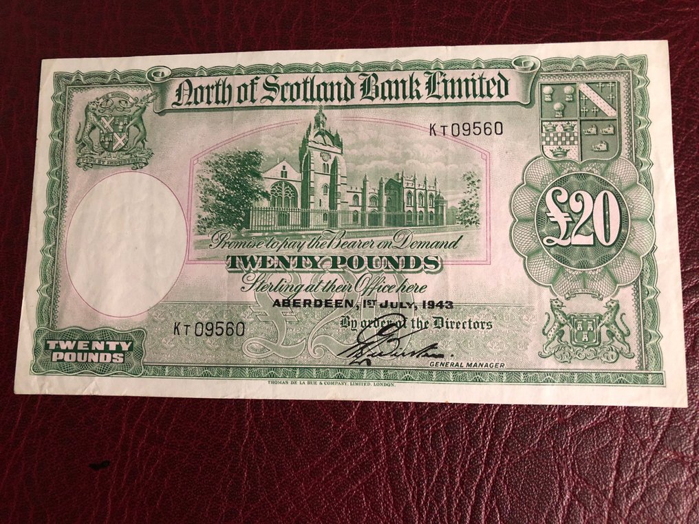 Skotland. - 20 Pounds - 1943 - Pick S646 #1.1