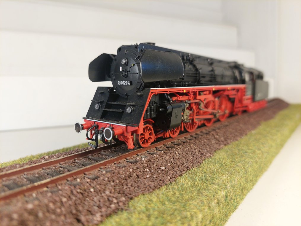 Roco H0 - 63267 - Locomotive à vapeur avec tender (1) - BR 01 0525-4 - Décodeur sonore DCC - DR (DDR) #3.1