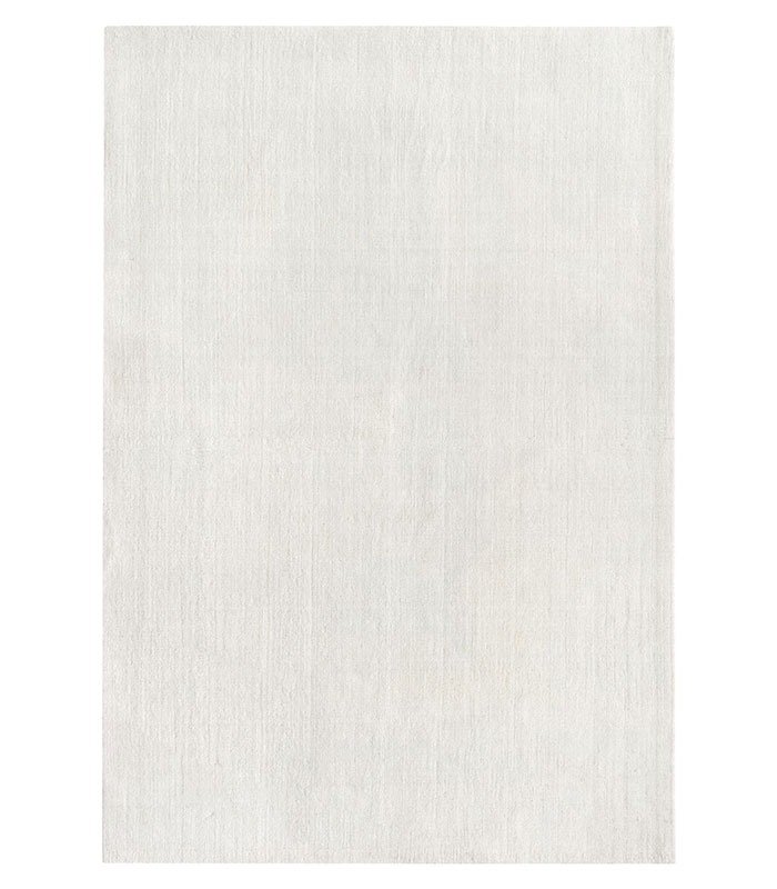 Weiße, glatte Wolle - Teppich - 400 cm - 300 cm #1.1