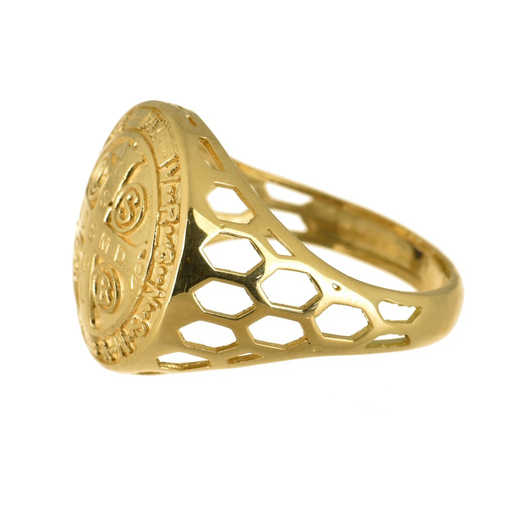 Pierścień amulet - 18-karatowe Żółte złoto #1.2