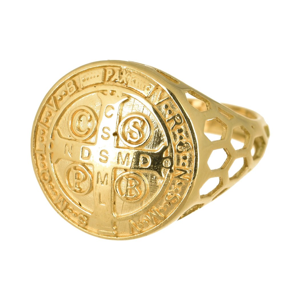 Pierścień amulet - 18-karatowe Żółte złoto #1.1