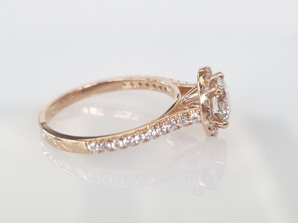 14 kt. Rózsaszín arany - Gyűrű - 1.44 ct Gyémánt #2.2