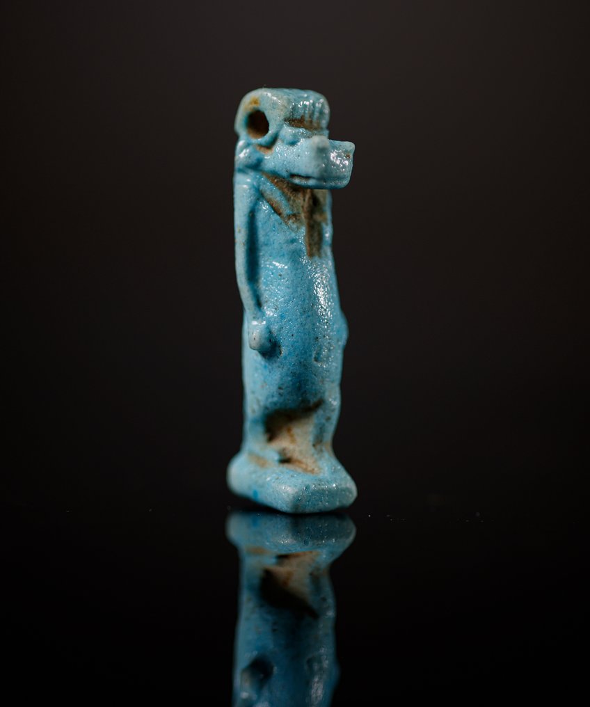 Ancient Egyptian Amulet of the God Taweret - 4.8 cm #1.1