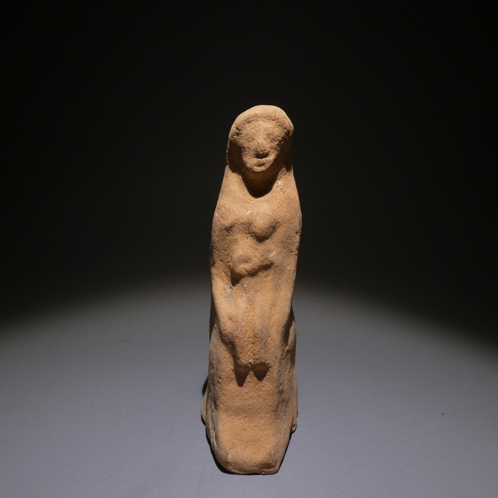 Grecia Antică Ceramică Femeie cu un copil. 9 cm H. Secolele III - IV î.Hr #1.1