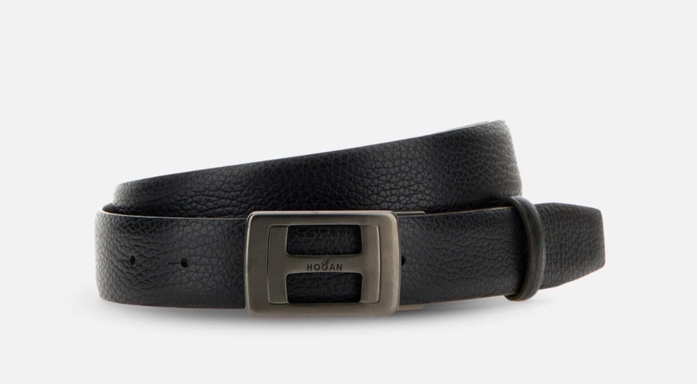 Hogan - HOGAN new collection 2024 Belt in exposed grain leather - 带 #1.1